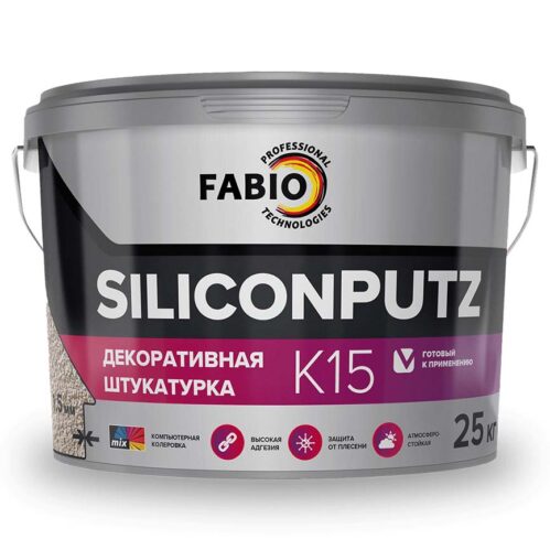 Штукатурка силиконовая FaBio SiliconPutz K15