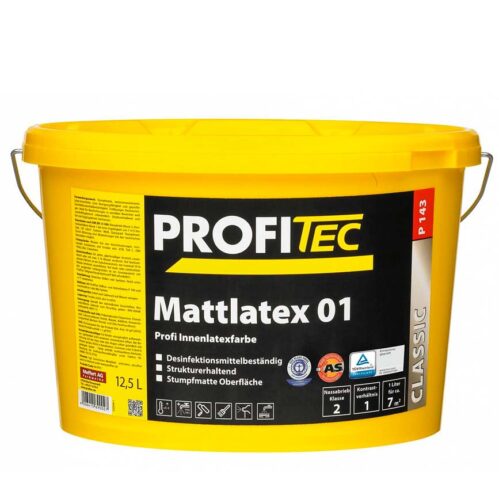 Краска PROFITec P143 weiss Mattlatex 01