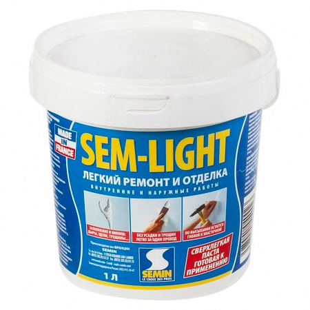 Шпаклевка SEMIN SEM-LIGHT 1л