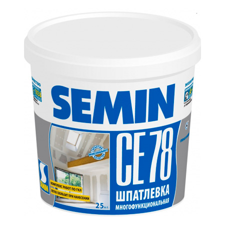 Шпаклевка SEMIN CE 78 белая крышка 25кг