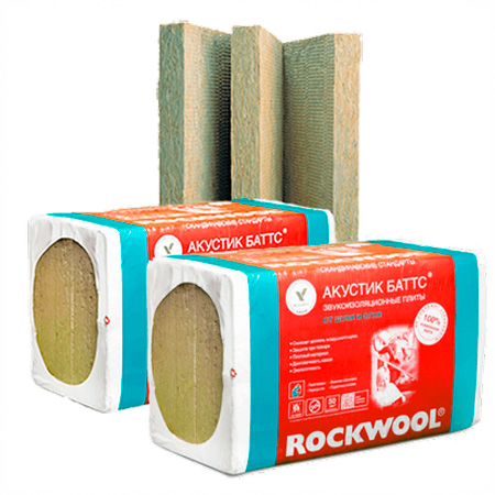 Утеплитель Rockwool Акустик Баттс-50 1000х600х50мм (10плит/уп)