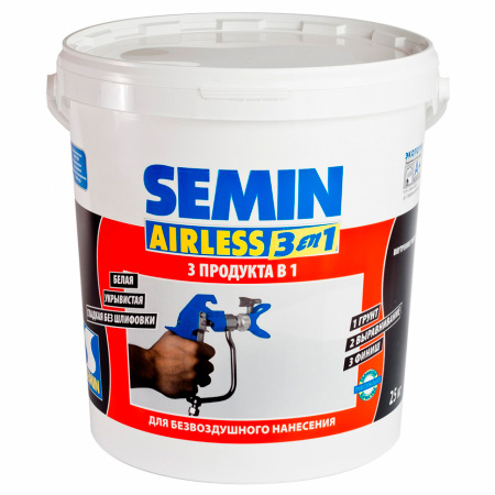 Шпаклевка SEMIN AIRLESS 3 in1 25кг