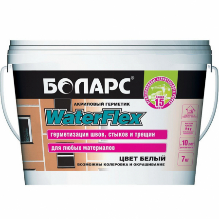 Герметик акриловый БОЛАРС WATERFLEX 7кг