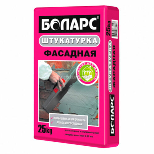 Штукатурка цементная БОЛАРС фасадная 25 кг